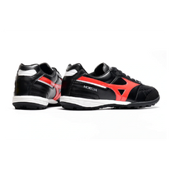 Chuteira Society TF Mizuno Morelia Sala Preta, Vermelha e Branca