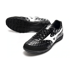 Chuteira Society TF Mizuno Morelia Sala Preta Branca e Cinza