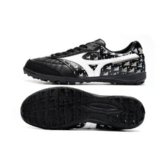 Chuteira Society TF Mizuno Morelia Sala Preta Branca e Cinza