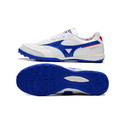 Chuteira Society TF Mizuno Morelia Sala Branca e Azul
