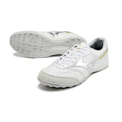 Chuteira Society TF Mizuno Morelia Sala Branca e Prateada