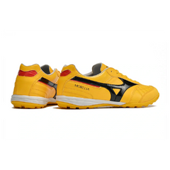 Chuteira Society TF Mizuno Morelia Sala Amarela, Preta e Vermelha
