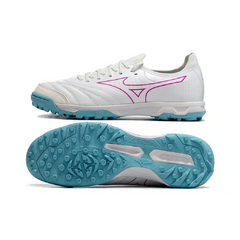 Chuteira Society TF Mizuno Neo Sala Branca e Azul-Clara