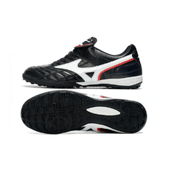Chuteira Society TF Mizuno Wave Cup Preta e Branca