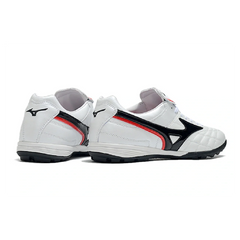 Chuteira Society TF Mizuno Wave Cup Branca e Preta
