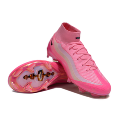 Chuteira Campo FG Nike Mercurial Superfly 10 Elite Pack Rosa Air Max 95 Infantil