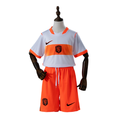 Camisa de Futebol Netherlands + Shorts Kit Nike 2026 Visitante - Kit Infantil