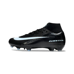 Chuteira Campo FG Nike Air Zoom Mercurial Superfly 10 Elite Preta e Branca Infantil
