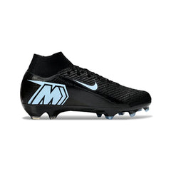 Chuteira Campo FG Nike Air Zoom Mercurial Superfly 10 Elite Preta e Branca Infantil