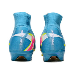 Chuteira Campo FG Nike Air Zoom Mercurial Superfly 10 Elite Azul e Verde Infantil