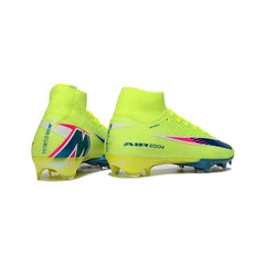 Chuteira Campo FG Nike Air Zoom Mercurial Superfly 10 Elite Amarela e Azul