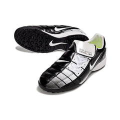 Chuteira Society TF Nike Air Zoom Total 90 III Preta e Branca