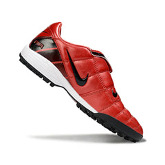 Chuteira Society TF Nike Air Zoom Total 90 III Vermelha e Preta