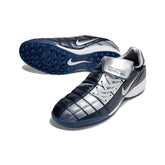 Chuteira Society TF Nike Air Zoom Total 90 III Azul-Marinho e Cinza