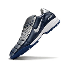 Chuteira Society TF Nike Air Zoom Total 90 III Azul-Marinho e Cinza