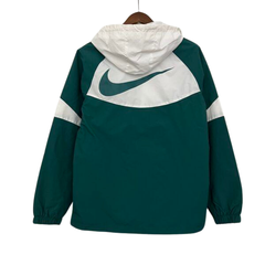Jaqueta Corta-Vento Nike Verde e Branca