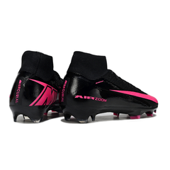 Chuteira Campo FG Nike Air Zoom Mercurial Superfly 10 Elite Preta e Rosa