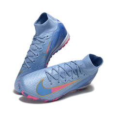Chuteira Society TF Nike Mercurial Superfly 10 Elite Azul Infantil
