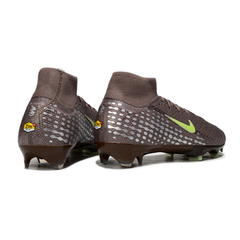 Chuteira Campo Nike Air Zoom Mercurial Superfly 10 Elite FG Marrom Mbappé Pack
