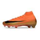 Botas de fútbol Nike Air Zoom Mercurial Superfly 10 Elite FG naranja y dorado