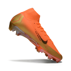 Botas de fútbol Nike Air Zoom Mercurial Superfly 10 Elite FG naranja y dorado