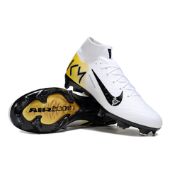 Chuteira Campo FG Nike Mercurial Superfly 10 Elite Pack Branco Mbappe Infantil