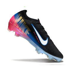 Chuteira Campo Nike Air Zoom Mercurial Vapor 16 Elite FG Preto, Azul e Rosa
