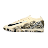 Chuteira Society Nike Zoom Mercurial Vapor 16 Elite TF Bege e Preto