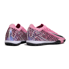 Chuteira Society TF Nike Zoom Mercurial Vapor 16 Elite Preta e Rosa