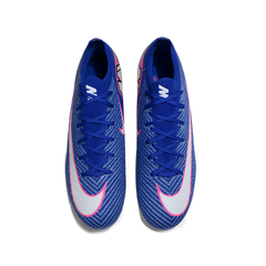 Chuteira Campo FG Nike Mercurial Vapor 16 Elite Azul, Rosa e Branca Infantil