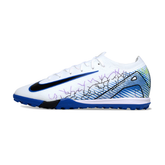 Chuteira Society Nike Zoom Mercurial Vapor 16 Elite TF Branco e Azul