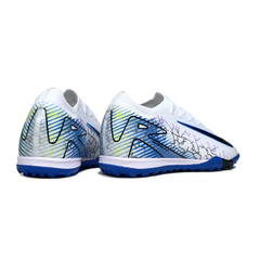Chuteira Society Nike Zoom Mercurial Vapor 16 Elite TF Branco e Azul