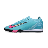 Chuteira Society Nike Zoom Mercurial Vapor 16 Elite TF Azul Claro e Rosa