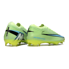 Chuteira Campo Nike Air Zoom Mercurial Vapor 16 Elite FG Verde e Azul Claro
