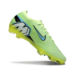 Chuteira Campo Nike Air Zoom Mercurial Vapor 16 Elite FG Verde e Azul Claro