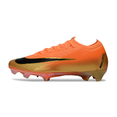 Chuteira Campo Nike Air Zoom Mercurial Vapor 16 Elite FG Laranja e Dourado