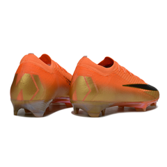 Chuteira Campo Nike Air Zoom Mercurial Vapor 16 Elite FG Laranja e Dourado