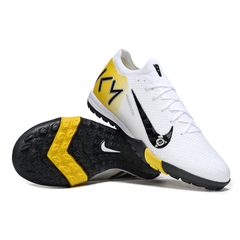 Chuteira Society TF Nike Mercurial Vapor 16 Elite Pack Branco Mbappe Infantil