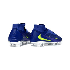 Chuteira Campo FG Nike Phantom 6 DF Elite Azul e Prateada
