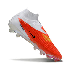 Chuteira Campo FG Nike Phantom 6 DF Elite Laranja e Branca