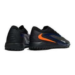 Chuteira Society Nike Zoom Mercurial Vapor 16 Elite TF Preto, Azul e Laranja