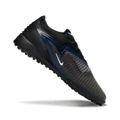 Chuteira Society Nike Zoom Mercurial Vapor 16 Elite TF Preto, Azul e Laranja
