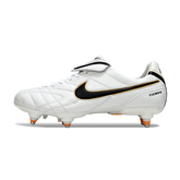 Chuteira Campo Nike Tiempo Legend 5 Elite Branca SG Trava Mista