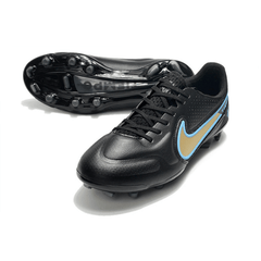 Chuteira Campo FG Nike Tiempo Legend 9 Elite Preta e Amarela