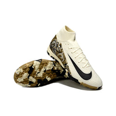 Chuteira Society TF Nike Zoom Mercurial Superfly 10 Elite Bege Turf Infantil