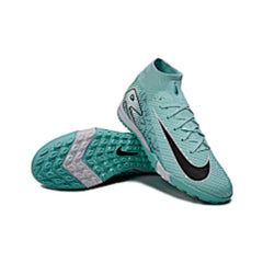 Chuteira Society TF Nike Zoom Mercurial Superfly 10 Elite Infantil Azul-Clara