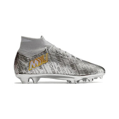 Chuteira Campo FG Nike Zoom Mercurial Superfly 9 Elite Prateada Infantil
