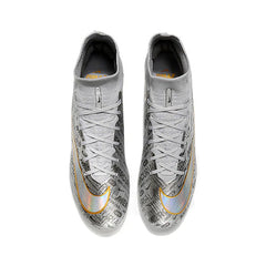 Chuteira Campo FG Nike Zoom Mercurial Superfly 9 Elite Prateada Infantil