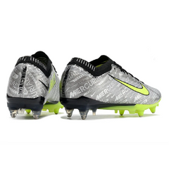 Chuteira Campo Molhado SG Nike Zoom Mercurial Vapor 15 Elite Cinza e Verde