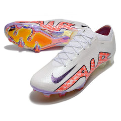 Chuteira Campo FG Nike Zoom Mercurial Vapor 15 Elite Disruption Pack Preta e Branca